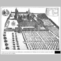 Projet de reconstruction des bâtiments conventuels de l'abbaye de la Couture datant de 1682 (très proche de la réalité).jpg